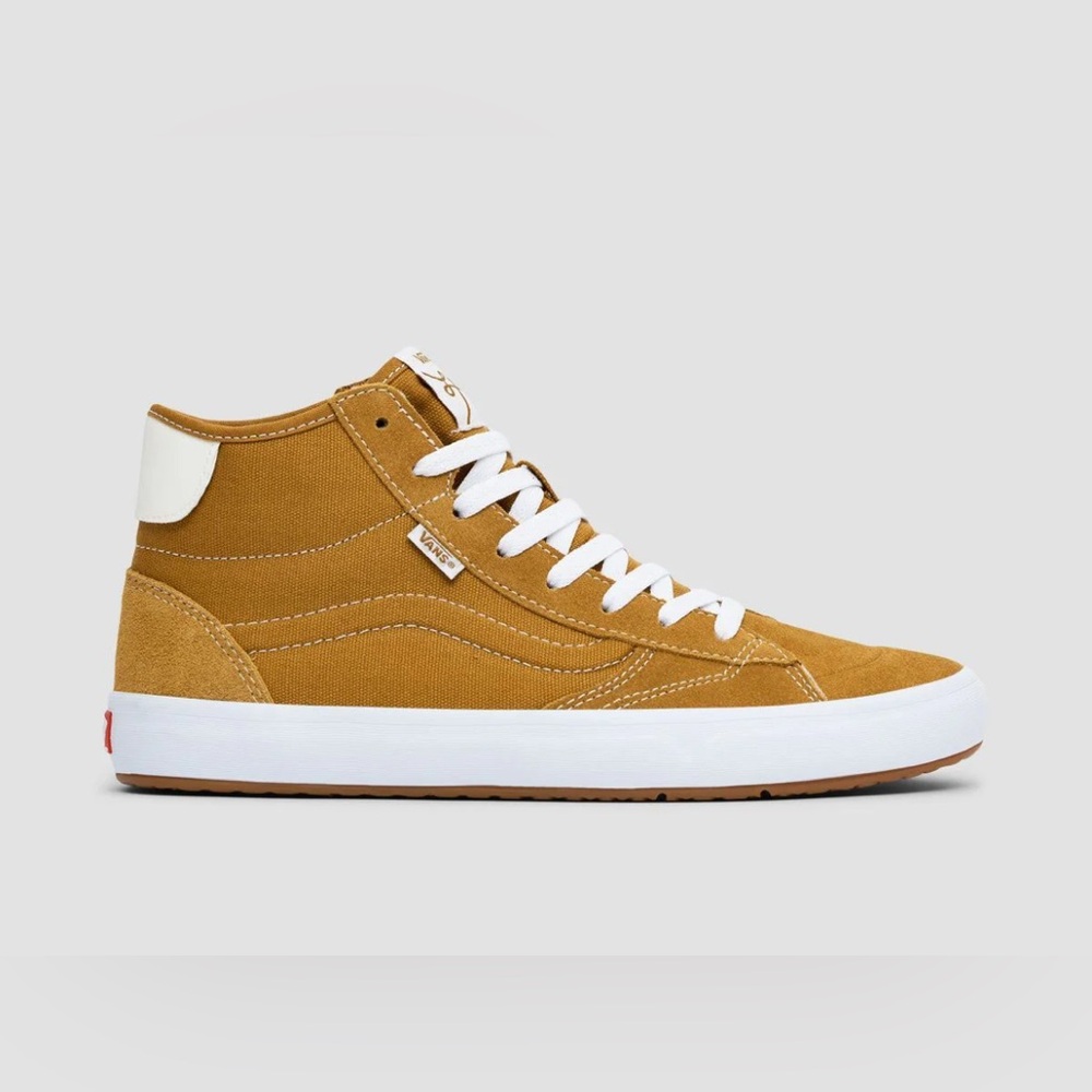 VANS THE LIZZIE HIGH TOP SHOES - GOLD/WHITE
